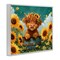 Stupell Industries Cute Happy Highland Cow Framed Giclee, design by Momart